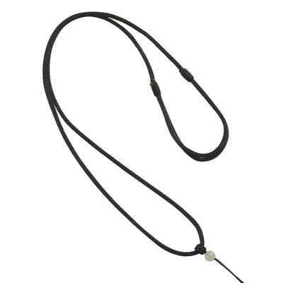 手工编织翡翠和田玉项链绳子平安扣黄金挂件绳玉吊坠挂绳玉佩黑绳