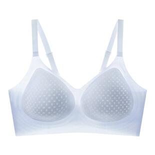 浪莎内衣女小胸聚拢冰丝透气美背无痕洞洞杯防下垂新款文胸罩KU