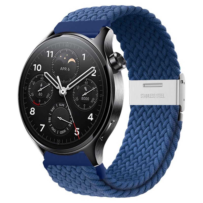 适用小米watch5手表带S5编织S4sport磁吸扣回环表带S3/2智能color2运动版s1 pro腕带华米男女 GTS/GTR4春夏