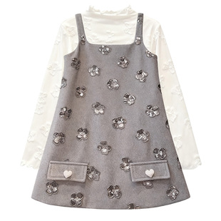 富家千金高级感女童连衣裙2025新款秋冬儿童小香风公主裙洋气裙子