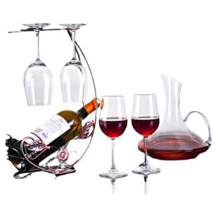 红酒杯轻奢高档酒杯高脚杯高颜值洋酒杯醒酒器红酒家用套装玻璃杯