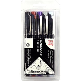 日本吴竹勾线笔针管笔套装棕色防水美术专用水彩速写针线秀丽笔F