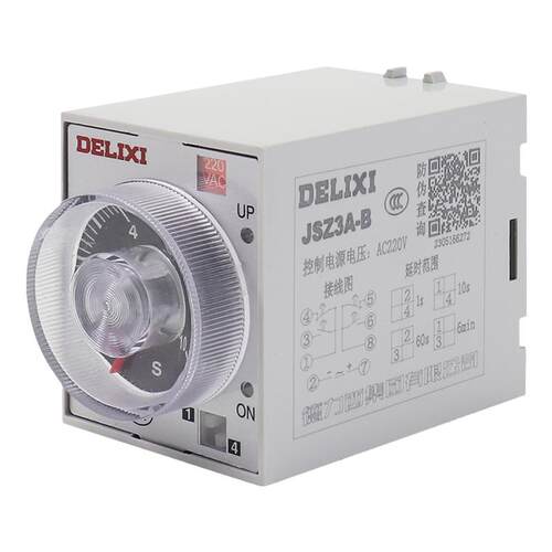 德力西时间继电器通电延时JSZ3A-A A-B ST3PA AC220V DC24V AH3-2