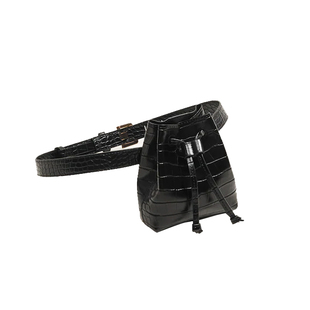 包包女式2024新款蛇纹鳄鱼纹迷你小包包腰包胸包斜挎包女包水桶包