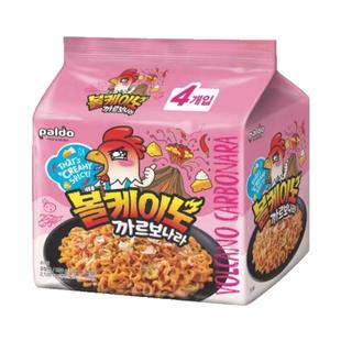 八道paldo韩国进口奶油火鸡面韩式泡面拌面方便面速食130g*4袋