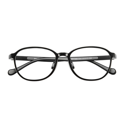 大嘴猴圆框眼镜架男女黑色