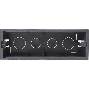 正泰开关插座暗盒 118型四位面板接线盒 大号布线盒 通用塑料底盒