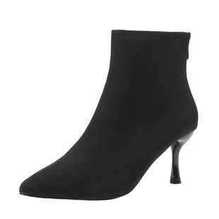 小码313233靴子女2025新款秋冬季34码小个子细跟高跟短靴尖头气质