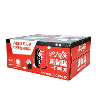 可口可乐零度小可乐mini迷你罐200ml*12无糖饮料雪碧芬达纤维怡泉