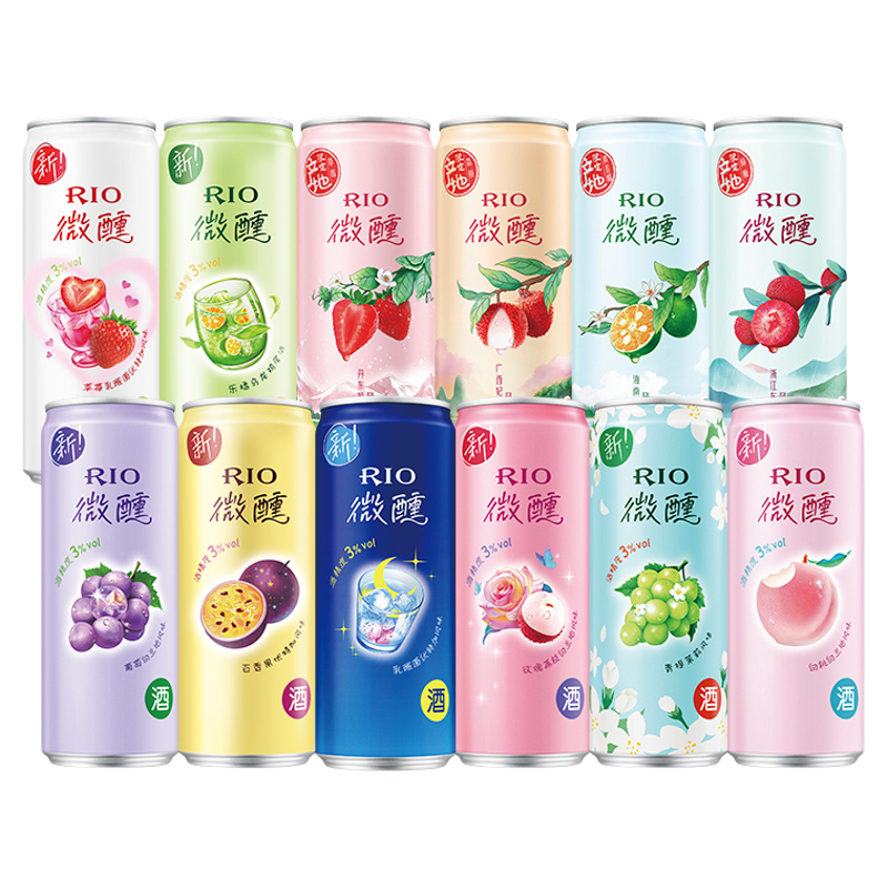 RIO锐澳预调鸡尾酒低度酒3度微醺330ml*12罐果酒果味小甜酒女士酒