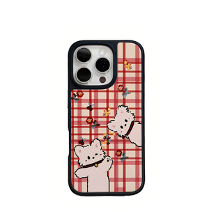三掌柜的壳壳 条纹小狗 适用苹果iPhone17promax手机壳15pro晶瓷手机壳16pro全包13手机壳14可爱12卡通11动漫