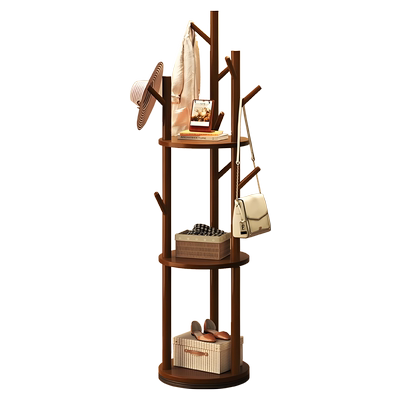 【新品上架】实木旋转衣帽架