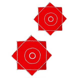 大花娇手绢花舞蹈专用道具东北秧歌手持麻纱八角巾成人手持表演出