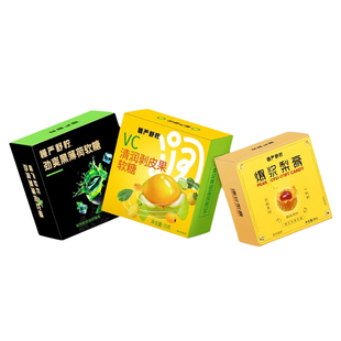 慢严舒柠清润爽组合VC清润剥皮果+爆浆梨膏+劲爽黑薄荷软糖果零食