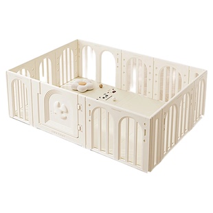 lunastory守护鸽围栏婴儿防护栏客厅游戏爬爬垫围栏一体月亮故事