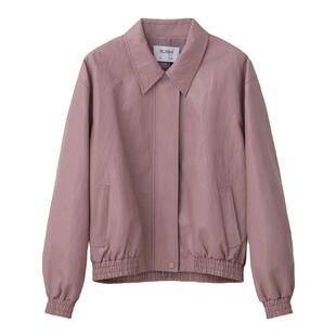 RUISHI芮时 及简格调 率性通勤翻领夹克外套pu皮衣皮裙套装女春秋