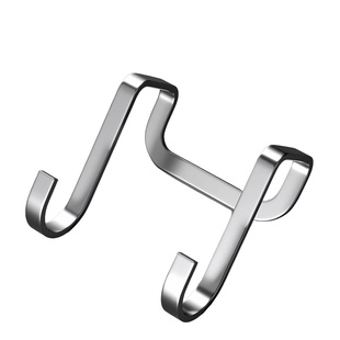 不锈钢双s型重物挂钩免打孔强力承重门后多功能柜门高级收纳挂架