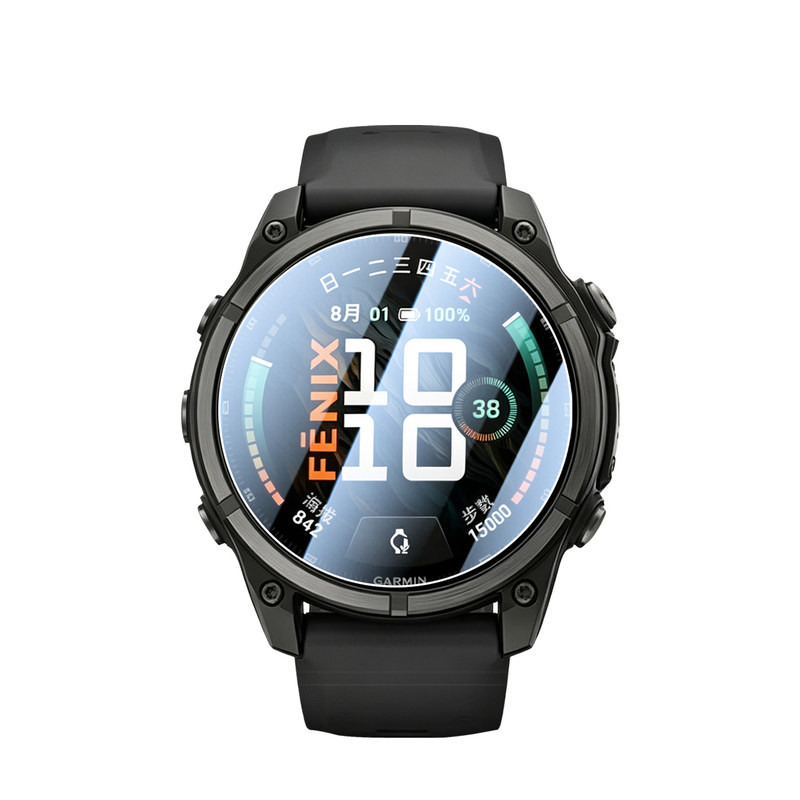 适用fenix9手表膜garmin9pro43佳明47mm保护51飞耐时f9pr0飞9钢化贴膜玻璃配件garminfenix9p表盘贴mon运动表