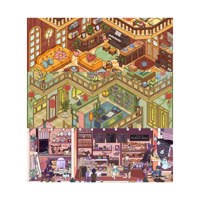 啊怪4.0+5.0系列造景贴纸