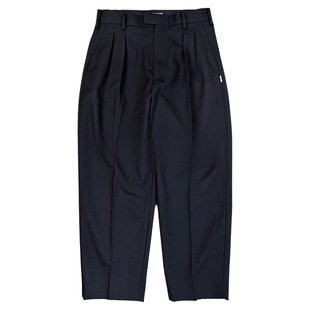 现货 WTAPS TRDT1801 TROUSERS WOPL 羊毛混纺双褶休闲裤 26SS
