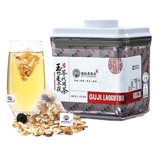 玉竹生津水麦冬茯苓冬季养生茶铁皮石斛雪梨苹果灵芝甘草乌梅花茶