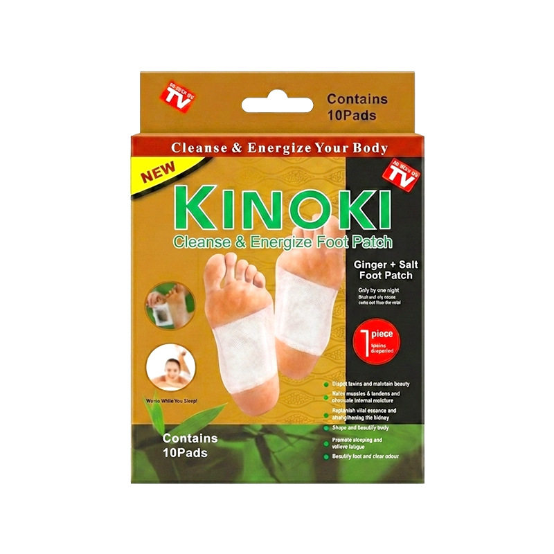 金色kinoki艾草竹醋足贴10贴