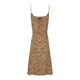 【现货】About Reformation连衣裙法式修身吊带碎花长裙a字短裙女