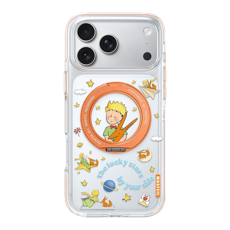 MASFEIL× 小王子星空适用iPhone17Promax手机壳新款ip15磁吸带支架Go8苹果16Pro保护套支点透明高级感13pm女