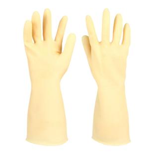 正品越秀山加厚牛筋纯乳胶手套洗衣洗碗耐用防水厨房家务橡皮手套