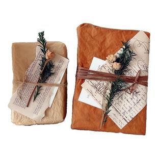 艺术感蓬蓬纸网红文艺复古防水礼物礼品装饰纸牛皮纸褶皱纸包装纸