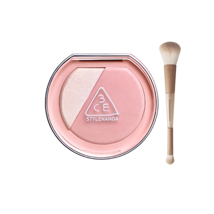 【情人节礼物】3CE焕妆腮红盘 白桃膨胀高光腮红二合一修容