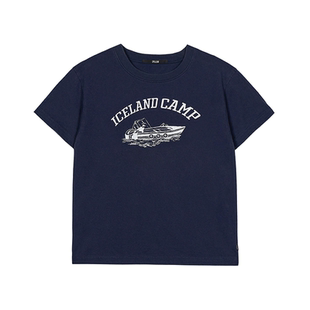 SPELLEDIT2025年冬季新品冰岛T恤时尚印花基础百搭打底短袖上衣女