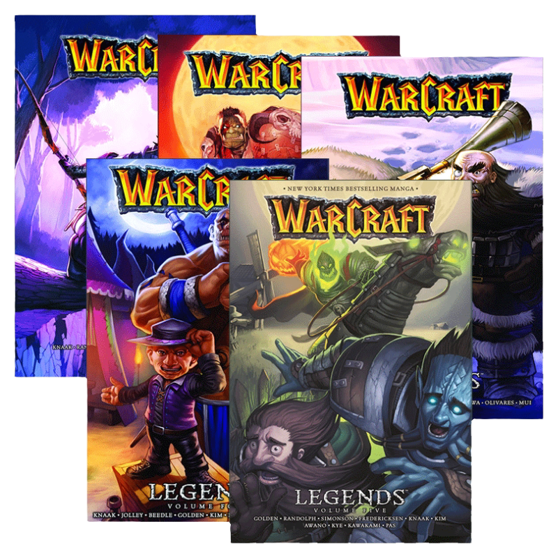 Warcraft Legends 魔兽争霸 传奇 5册 英文原版