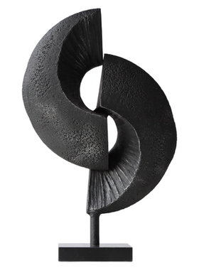 现代简约抽象雕塑高端摆件酒店样板间客厅书房装饰品创意艺术摆设