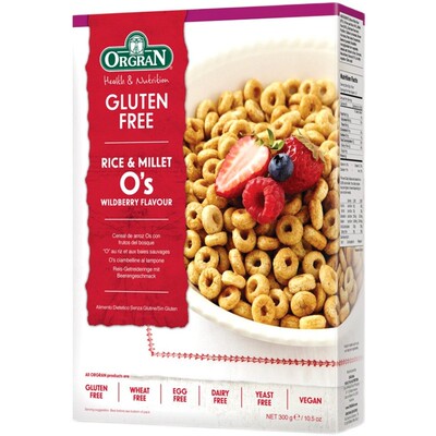 进口orgran无麸质防过敏素食早餐