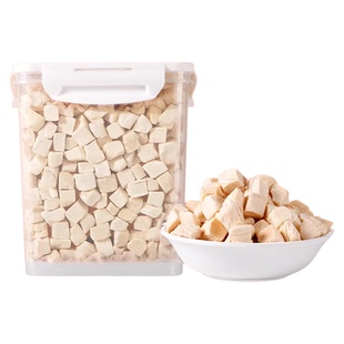 猫零食冻干鸡肉粒鸡胸肉营养洁齿500g宠物成幼猫零食桶无添加猫粮