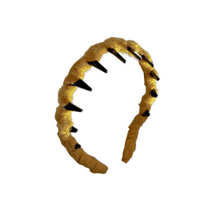 氛围感纯色带齿发箍女款高级感洋气时尚日常外戴头箍发卡高端头饰