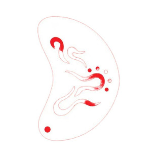 24张儿童成人脸部眼角拓印镂空花钿印花塑料模版模板彩绘舞台模具