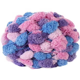 大球球毛线团织坐垫球球线织毯子葡萄球线手工编织汽车坐垫豆豆线