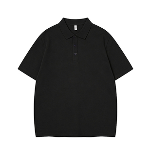 polo衫定制工作服t恤文化衫定做纯棉翻领夏季工装短袖 刺绣印logo