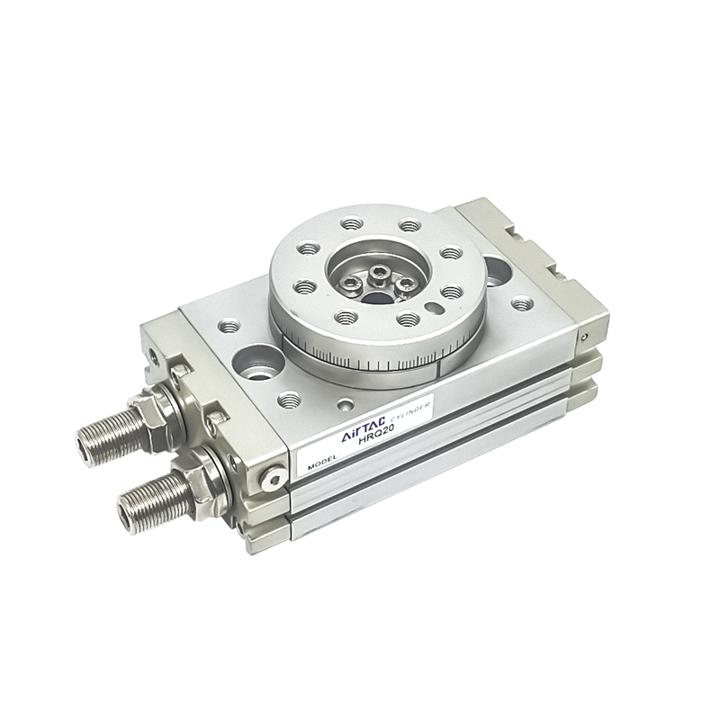 亚德客hrq气动回旋转气缸HRQ10/20/30/7/3/50/A/70/100A180度可调