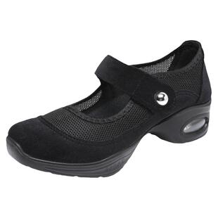 网面透气软底广场舞蹈鞋女舒适气垫减震厚底工作鞋中老年人妈妈鞋