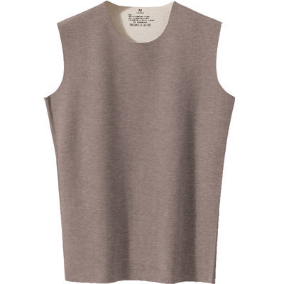 双面热暖绒背心蚕丝羊毛蓄热