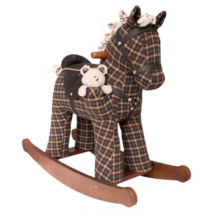 littlebirdtoldme小木马儿童实木摇摇马宝宝生日周岁礼物婴儿玩具