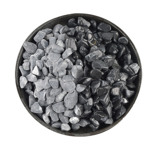 50斤庭院地铺石头黑色砾石深灰花园造景碎石子铺装日式枯山水米石