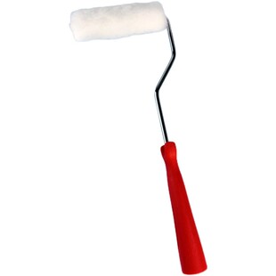 4寸特细丝绒长毛滚筒刷内外墙底面漆乳胶漆艺术漆油漆涂刷小滚筒