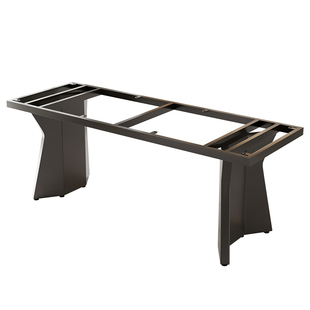 桌腿支架奢石桌子腿不锈钢餐桌腿岩板茶桌底座大理石办公金属桌脚