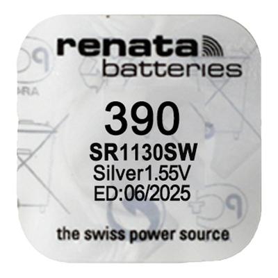Renata瑞士氧化银手表电池390石英表SR1130适用斯沃琪swatch原装