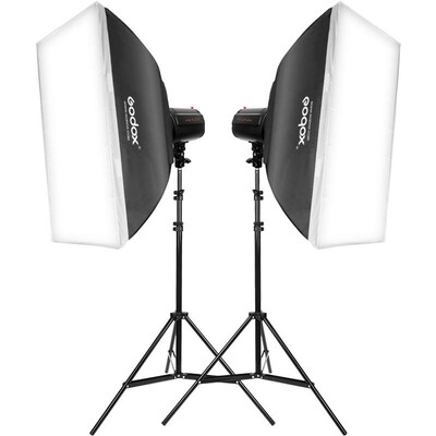 神牛200W静物闪光灯证件照套装