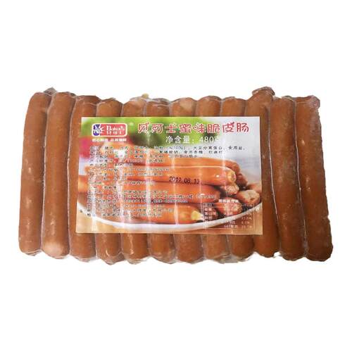 贝可士脆皮肠 热狗肠 法兰克福香肠 蜜糖肠食品40克X12根*6袋直销